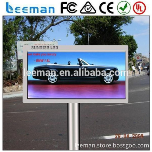 Leeman p6 /p 7.62 SMD indoor / p8 3in1 DIP outdoor p10 rgb full color moving truck led display panel board